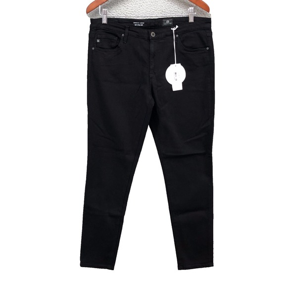 Ag Adriano Goldschmied Denim - AG Adriano Goldschmied Legging Ankle Super Skinny Jeans Womens 32 14 Black New